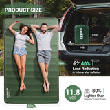 Elegear CumbreX™ Air & Foam Self Inflating Sleeping Pad, Built-in Electric Pump 4" Ultra-Thick Memory Foam Camping Mattress with Pillow Double Camping Pad 4-Season R-value 9.5 Camp Mat for Travel Full