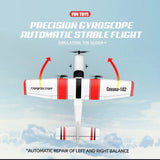 MATHSLICE RC Airplane,RC Plane, 2.4GHz 2 Channels RTF RC Aircraft with 3-Axis Gyro for Beginner Easy to Speedy Fly Glider Toys with 2 Extra Batteries [ 3 Batteries ]