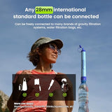 Purewell Outdoor Water Personal Water Filtration Straw Emergency Survival Gear Water Purifier for Camping Hiking Climbing Backpacking(3pcs)