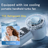 Handheld Mini Fan with Ice-Cooling for Commuting Desk Travel Camping Makeup