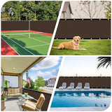 Privacy Screen Fence, Outdoor Fencing Panels, Garden Windscreen Mesh Shade Sail Net Barrier