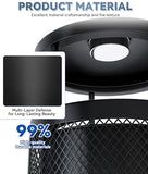 Commercial Outdoor Trash Can, Round Waste Receptacle for Parks