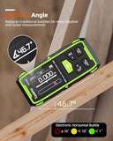 Tadeto Dual Laser Measuring Tool, 393FT/120M Bilateral Laser Measurement Tool Backlit LCD Display, Rechargeable Laser Measure with Ft/in/M Multiple
