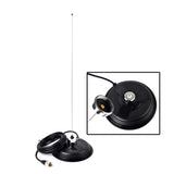 UAYESOK 5.9inch (150mm) NMO Magnetic Mount Antenna Base Ham Mobile Radio Antenna Magnet Mount with 5M(16.4ft) RG58 Coaxial Cable PL-259 Plug for HF/VHF/UHF NMO Antenna