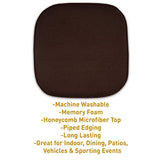 Sweet Home Collection Cushion Memory Foam Chair Pads Honeycomb Nonslip
