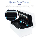 GRSJKRI Desktop Thermal Label Printer for 4x6 Shipping Package Maker 180mm/s BT Sticker Max.110mm Paper(USB with BT)