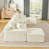 127" U-Shaped Symmetrical Cloud Sectional Couch