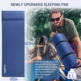 Elegear CumbreX™ Self Inflating Sleeping Pad, 3.15" Ultra-Thick Memory Foam Camping Pad with Pillow Fast Inflating in 20s Insulated Camping Mattress Pad 4-Season Camp Sleeping Mat for Camp/Travel/Tent