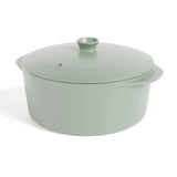 MAGNIFIQUE Slow Cooker, 4.5 Quart 8-in-1 Clay Pot Multi-Cooker, Non-Toxic Slow Cooker with Removable Clay Pot, for Rice, Pasta, Steam & Proof, Nonstick, Oven Safe Pot to 500°F, Olive