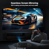 HAPPRUN 2000 ANSI 4K Decoding Projector with WiFi and Bluetooth, Auto Focus