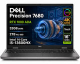 Dell Precision 7680 Laptop, NVIDIA RTX 1000 Ada 6GB