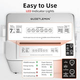 QUIETLEMON Paper Shredder 200-Sheet Auto Feed, Touchscreen Heavy Duty Shredders, 40 Min Non-Stop, P-5 Ultra Security Shredder for Home Office, Micro Cut with Wheels, 5.8 Gal Bin, <60 dB(OL288)