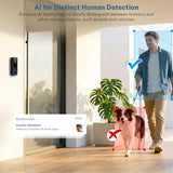 Wireless Doorbell Camera Video Monitor with Display 4.5" Screen Indoor Visual Base Station