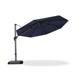 PURPLE LEAF Patio Outdoor Umbrella 11 Feet Round for Pool Navy