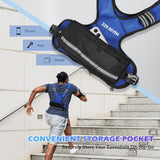 ZZR SEVEN Weighted Vest for Women and Men, 4-10lbs/11-20lbs Adjustable Weighted Vest with 6 Iron Sand Weights, Running Vest for Strength Training, Workout, Running, Fitness, Weight Loss (Blue, 11-20lb)