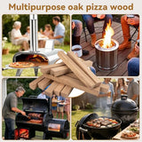 OakCookWood Pizza Oven Wood, 19 Lbs 6 Inch Oak for Ooni, Gozney, Solo Stove