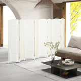 Divider, 8 Panel Folding Privacy Screen, 5.6' Tall Freestanding Wall Partition for Home Office