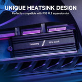 fanxiang 2TB NVMe Internal Gaming SSD for PS5 with Heatsink, Up to 7100MB/s M.2 SSD PCIe Gen 4 SSD Storage Expansion Compatible with PS5, Internal Solid State Drive for Gamers, Professionals, Creators