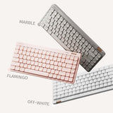 Flow Lite 100 Keys Low Profile Mechanical Keyboard, Swappable Rechargeable Wireless Keyboard with 2.4G Receiver
