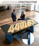 8FT Conference Table with Push-Pull Charging Station, Rectangular Conference Room Table for 8-12 People