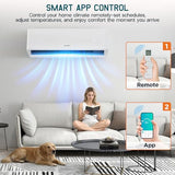 Albott 2 Zone Mini Split AC/Heating System, 12K+12K BTU 25 SEER2
