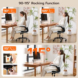 Ylzyxal Office Desk Chair, Ergonomic Computer Chair with Padded Flip-Up Arms