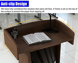 BIBOYA Podium Heavy Duty Lectern Stand Podium, Large Storage Area Speaking Lectern Laptop Stand for Churches