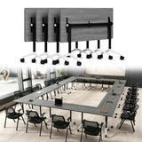 47.2" Conference Room Table, Folding Conference Table with Wheels