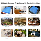 bingyee Gel Seat Cushion 1.8 Inch Thick Seating Pad Orthopedic Chair Cushions for Pressure Relief Gel Pad