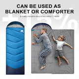 TANSTRIDER Sleeping Bags for Adults Warm Weather,3-4 Season 3lb Lightweight Sleeping Bag for Kids Girls Boys with Compression Sack,Camping Essentials Gear, Hiking,Travel,Backpacking,Outdoor & Indoor