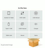 Android 15 Tablet, 12GB+64GB+1TB Expand, 10inch Tablet Bundle with Keyboard Case, Stylus Pen