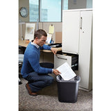 Rubbermaid Commercial Products Wastebasket Small 13QT/3.25 GAL, for Home/Office/Under Desk, Black (FG295500BLA), Pack of 4