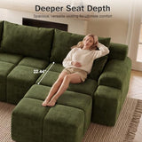 Vipbear 152" Oversized Modular Sectional Sofa, Boneless Couch for Living Room