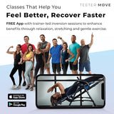 Teeter FitSpine X1 Inversion Table, Decompression Surface for Full-Body Stretch, Ergo Embrace Ankle Supports, Integrated Accessories, UL Safety Certified, Heavy-Duty 300 lb Capacity