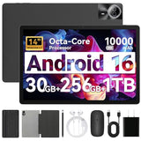 14 inch Android 16 Tablet｜30GB RAM 256GB ROM｜1920 * 1200 IPS FHD｜10000mAh 30W Fast Charging