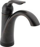 Delta Faucet Lahara Single Hole Bathroom Faucet with Touchless Technology, Oil Rubbed Bronze Bathroom Sink Faucet, Single Handle Bathroom Faucet, Push Pop-Up Drain, Venetian Bronze 538T-RB-DST