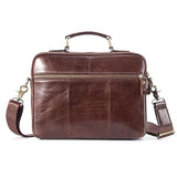 Leather Messenger Bag Men's Tote Line Pad Shoulder Office Briefcase