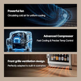 Ca'Lefort 24'' Beverage Refrigerator, 180 Can Beverage Fridge Under Counter