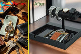 Hit design Watch Display Stand for Men, Watch Holder Organizer for Men with Bracelet Display Stand, Watch Organizer and Watch Storage Tray, Watch Holder Display Stand for Watches and Bracelets