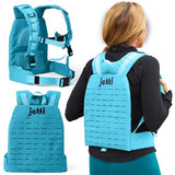 Weighted Vest for Women & Men - 7lb Adjustable Weighted Vest for Walking, Running & Workouts - Evenly Distributed Weight for Comfort & Performance, Includes Carry Pack & Starter Plate (Blue)