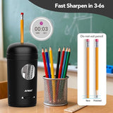 Electric Pencil Sharpener, Fully Automatic Pencil Sharpener for 7-8mm Pencils