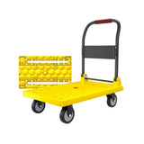 Heavy Duty Platform Truck Flat Moving Cart Hand Trucks Steel Push Dolly,Folding Push Cart Dolly with Flatbed Platform