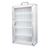 Transparent Locking Numbered Phone Storage Cabinet - Secure Safe Deposit Box for Schools, Factories & Exams - Reliable Protection Locker for Mobile Devices