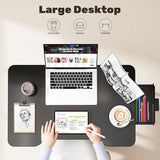 Lap Desk for Adults - Portable Foldable Bed Desk Tray Table Laptop Stand with Storage Drawer/Cup Holder