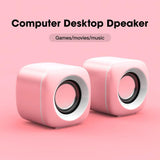 XDSRFVUY Computer Speaker for Laptop PC Subwoofer Wired Music Player Audio Speakers Deep Bass Sound Loudspeaker