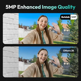 5MP Wireless Video Doorbell Camera,180° Head-to-Toe View, AI Motion Detection, VR Mode