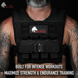 Wolf Tactical Men’s Weighted Vest - 35 lb Strength Training Weight Vest for Workouts