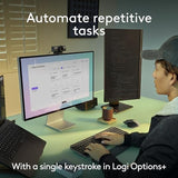 Logitech MX Keys S Combo for Mac, Wireless Keyboard and Mouse with Palm Rest, Backlit Keyboard