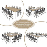 Bonzy Home Conference Tables 14ft Office Computer Desk for Meeting Room