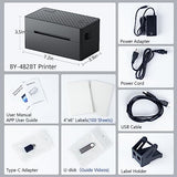 Label Printer, 4x6 Shipping Label Thermal Printer for Packages, Bluetooth Conection and Compatible with Android, iPhone